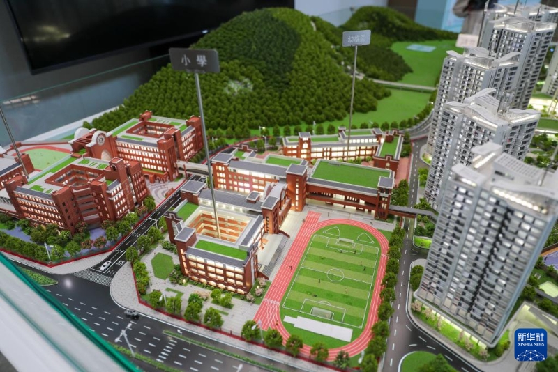 珠海横琴拍摄的“澳门新街坊”项目沙盘模型 珠海横琴拍摄的“澳门新街坊”项目沙盘模型