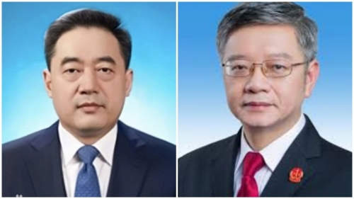 王宏志(左)、张应杰(右)。 王宏志(左)、张应杰(右)。