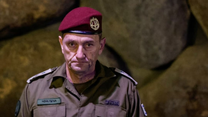 以色列军队总参谋长哈莱维。路透社 以色列军队总参谋长哈莱维。路透社