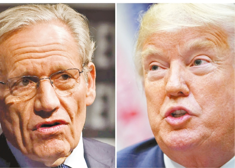 特朗普控告伍德沃德。 特朗普控告伍德沃德。