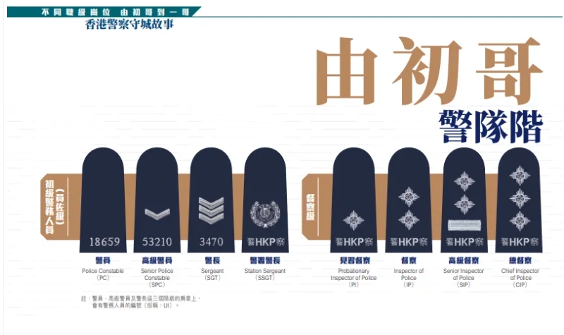 职级的图案分辨 职级的图案分辨