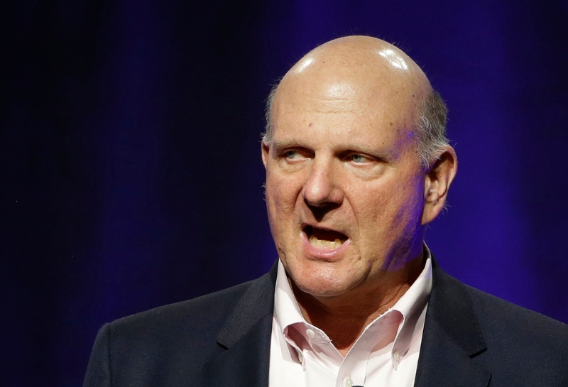 微软前执行长鲍默尔（Steve Ballmer）靠着持有微软股票累积财富。（图／美联社）