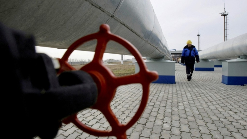 苏联时代的管道由俄罗斯苏贾村进入乌克兰。路透社 苏联时代的管道由俄罗斯苏贾村进入乌克兰。路透社