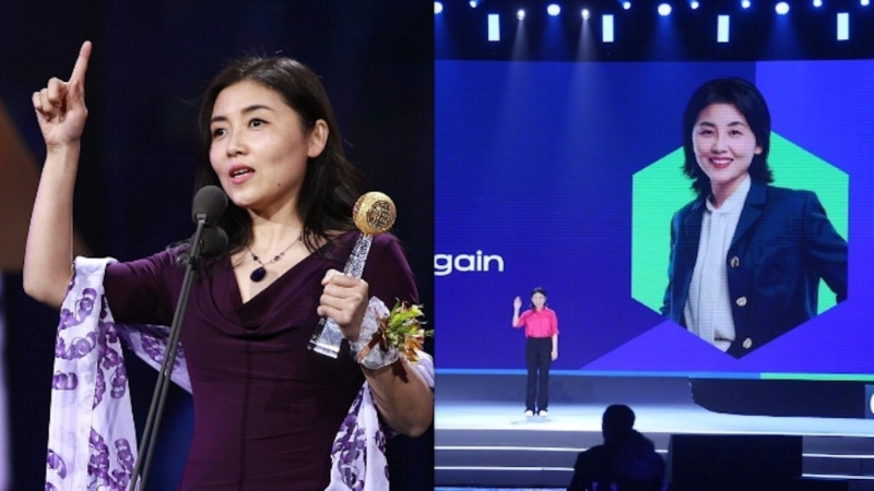 矢志不渝科研路的「世界杰出女科学家」——颜宁。 矢志不渝科研路的「世界杰出女科学家」——颜宁。