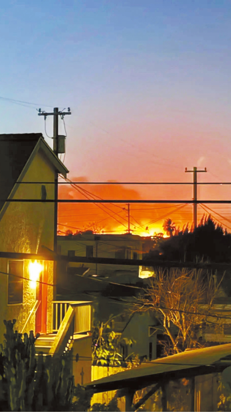 洛杉矶火灾。 洛杉矶火灾。