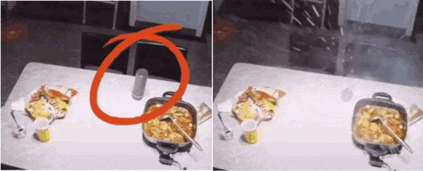 四川一名女子用保温杯浸泡枸杞,杯子突然发生爆炸,更炸穿天花板。(网上图片) 四川一名女子用保温杯浸泡枸杞,杯子突然发生爆炸,更炸穿天花板。(网上图片)