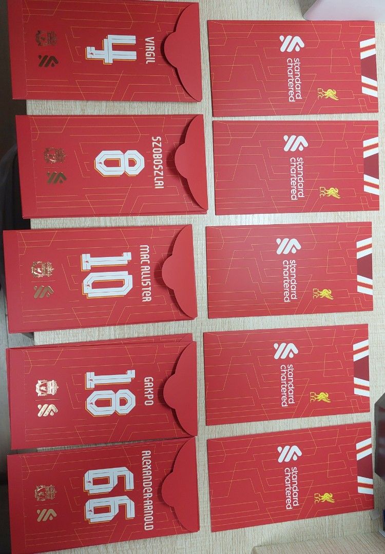 渣打还特别推出联乘英超球队利物浦的利是封,为新年增添运动元素。 渣打还特别推出联乘英超球队利物浦的利是封,为新年增添运动元素。