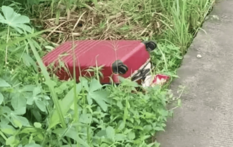 印尼发生行李箱藏尸案。 X图片 印尼发生行李箱藏尸案。 X图片