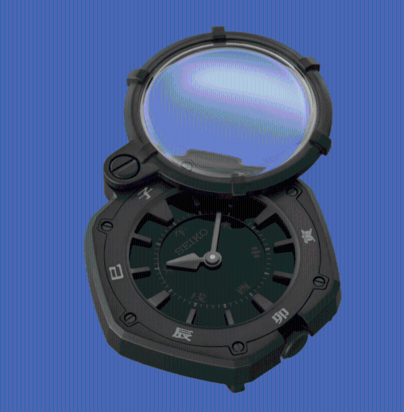 整枚腕表包括表壳、表盘以至指针和刻度均为哑黑色兼不设夜光。 整枚腕表包括表壳、表盘以至指针和刻度均为哑黑色兼不设夜光。