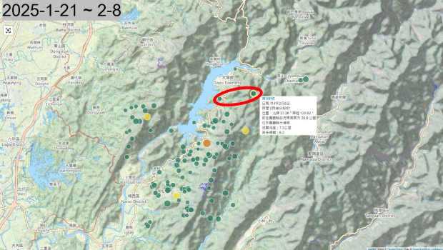 嘉义大埔今凌晨连2震 嘉义大埔今凌晨连2震