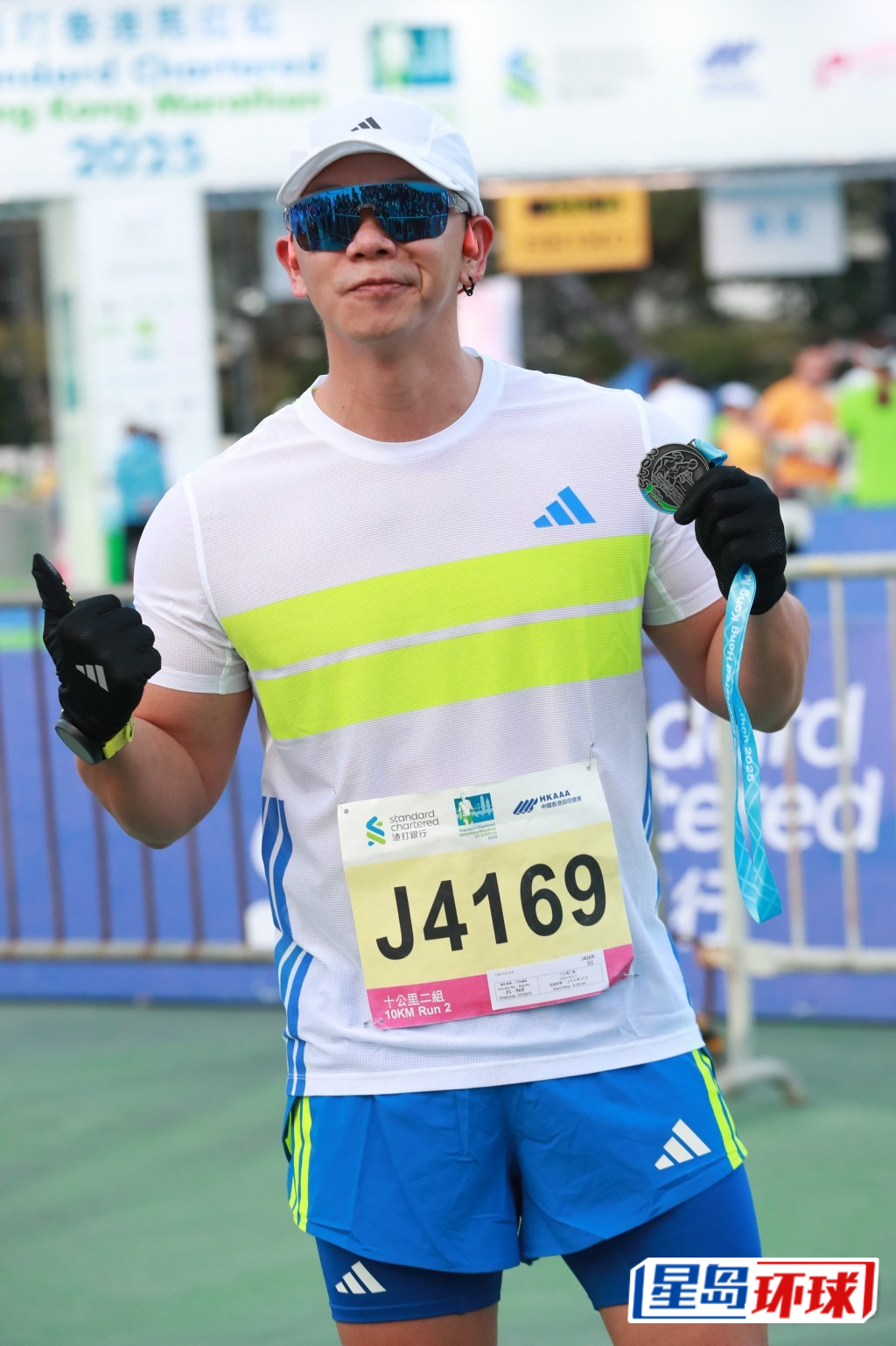 林子善以1小时14分49秒完成10公里赛事。 林子善以1小时14分49秒完成10公里赛事。