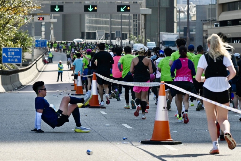 渣打马拉松2025各项赛事完成。 渣打马拉松2025各项赛事完成。