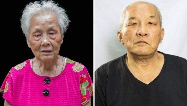 南京大屠杀幸存者易兰英(左)及陶承义(右)于昨日(15日)去世。 南京大屠杀幸存者易兰英(左)及陶承义(右)于昨日(15日)去世。