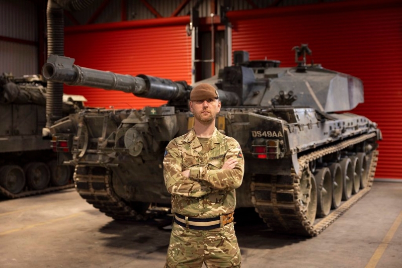 2024年10月29日,英国挑战者2式坦克照。(英国陆军) 2024年10月29日,英国挑战者2式坦克照。(英国陆军)