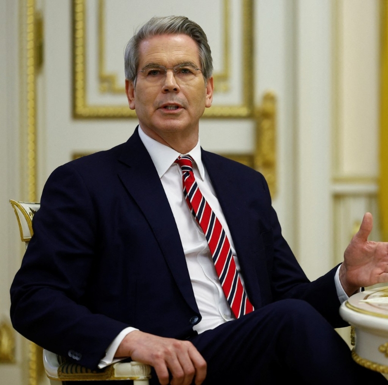 美国财长贝森特(Scott Bessent)。 美国财长贝森特(Scott Bessent)。