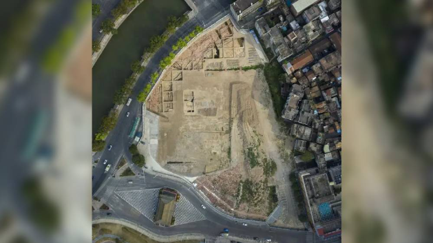 东莞南海卫城牆遗址平面图。 东莞南海卫城牆遗址平面图。