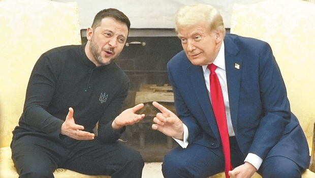 泽连斯基、特朗普在白宫吵崩 泽连斯基、特朗普在白宫吵崩