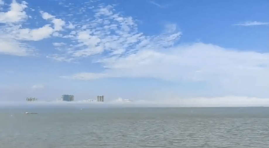 广东汕头海域现海市蜃楼? 广东汕头海域现海市蜃楼?