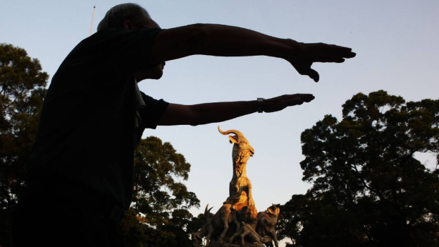 广州周三有山区气温跌至0℃。新华社 广州周三有山区气温跌至0℃。新华社