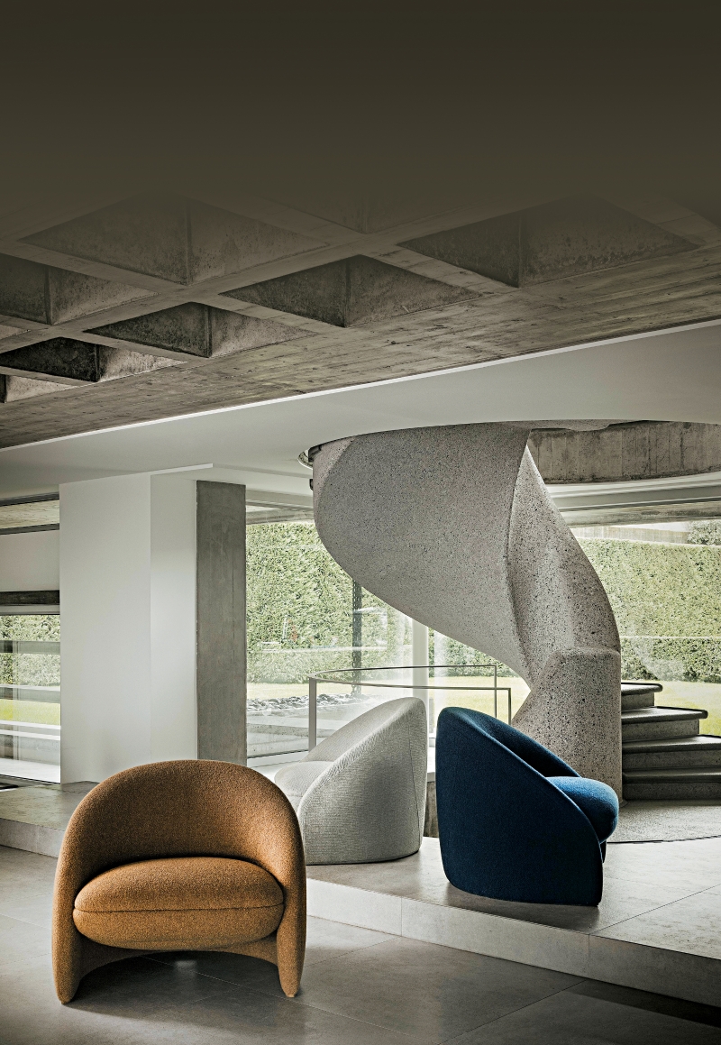 Loro Piana Interiors全新春夏系列“Pure and Pristine”中的主打Palm Armchair。 Loro Piana Interiors全新春夏系列“Pure and Pristine”中的主打Palm Armchair。