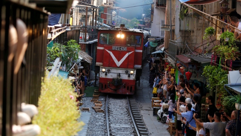 越南河内火车街 越南河内火车街