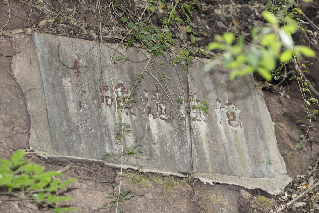 晓港公园内“沧海遗礁”字迹 晓港公园内“沧海遗礁”字迹