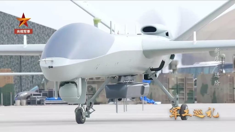 彩虹-9配备新型特种吊舱。 央视军视 彩虹-9配备新型特种吊舱。 央视军视