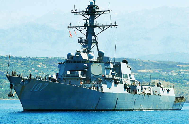 神盾驱逐舰“格雷夫利号”。 神盾驱逐舰“格雷夫利号”。