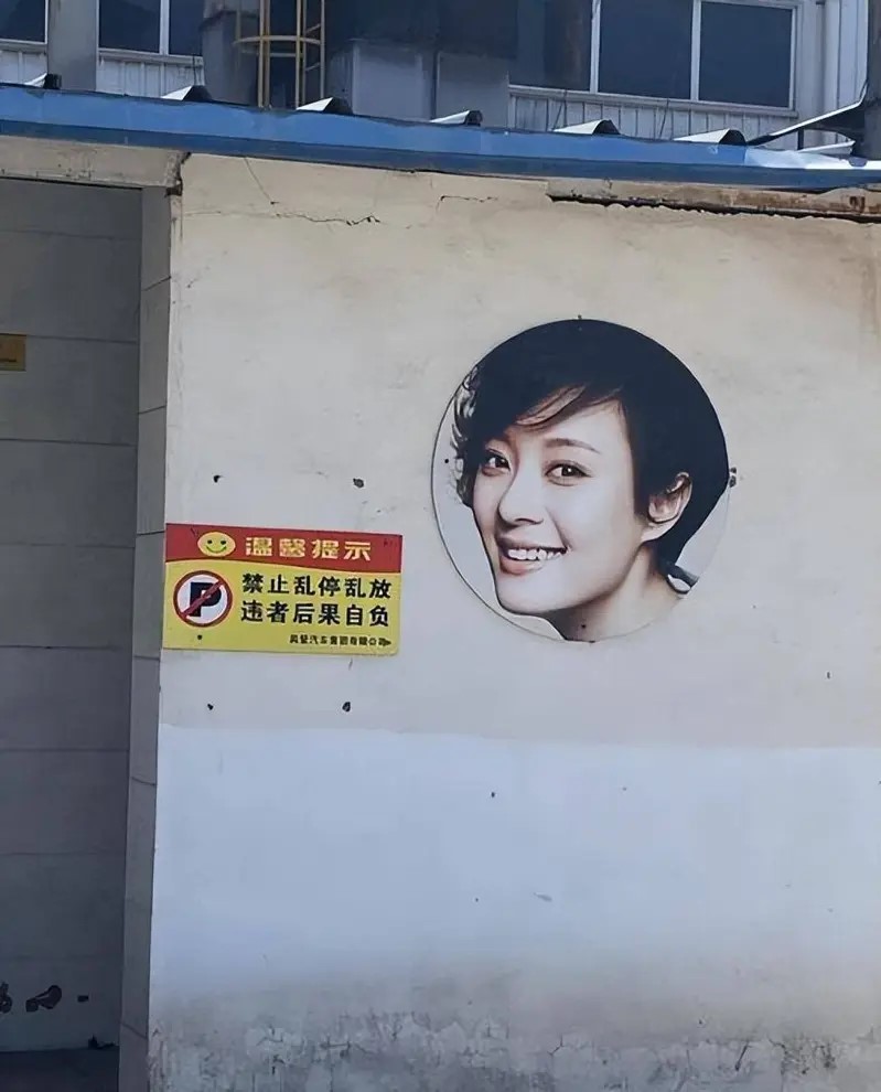 孙俪的头像疑遭侵权,用作公厕的性别标志。《江南都市报》 孙俪的头像疑遭侵权,用作公厕的性别标志。《江南都市报》