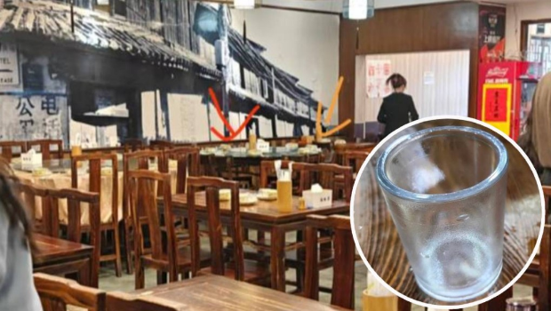 唐小姐当日近距离目睹男童用酒楼玻璃杯小便。 唐小姐当日近距离目睹男童用酒楼玻璃杯小便。