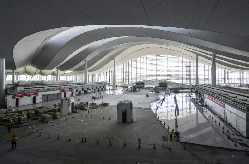 改建中国的乌鲁木齐机场。 中新社 改建中国的乌鲁木齐机场。 中新社