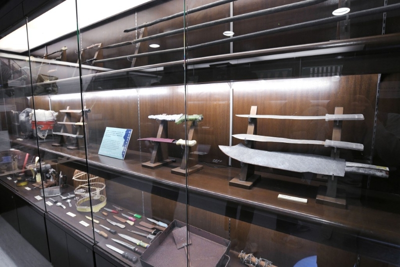 越南船民自制的武器。 越南船民自制的武器。