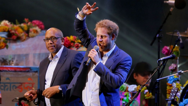 哈里与莱索托王子西索(Seeiso)。 美 哈里与莱索托王子西索(Seeiso)。 美