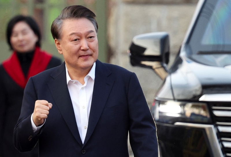 尹锡悦被罢免。路透社 尹锡悦被罢免。路透社