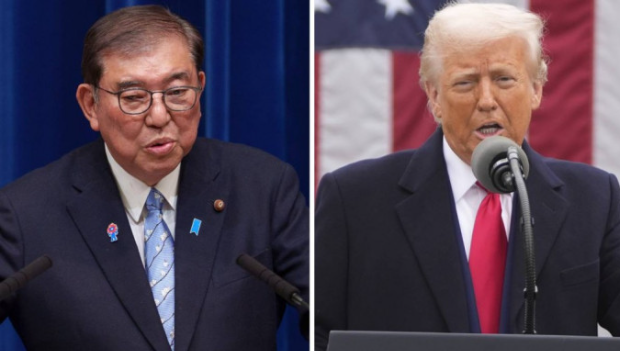 路透社指,日本首相石破茂周一晚上将与特朗普通话。美联社 路透社指,日本首相石破茂周一晚上将与特朗普通话。美联社