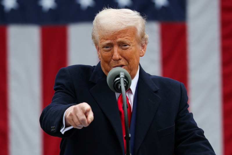 川普称大家感到「不安」、「害怕」让他决定暂缓关税 。 川普称大家感到「不安」、「害怕」让他决定暂缓关税 。