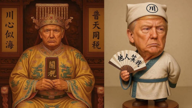 内地网友恶搞特朗普。 内地网友恶搞特朗普。