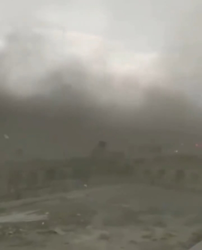 大风吹袭时犹如末世电影般恐怖 大风吹袭时犹如末世电影般恐怖