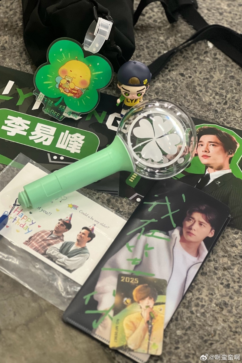 李易峰粉絲自組應援團。微博@啊蠻蠻啊