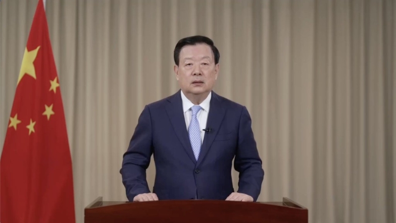 「全民國家安全教育日」今日(15日)舉行開幕典禮,港澳辦主任夏寶龍發表講話。林定國FB圖片