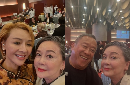 查小欣晒出和曾志伟、叶子楣合照。(图/翻摄自cha_siuyan IG) 查小欣晒出和曾志伟、叶子楣合照。(图/翻摄自cha_siuyan IG)