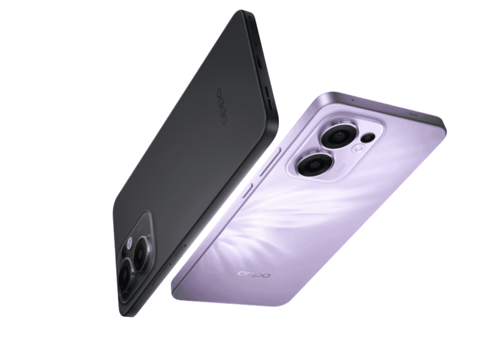 Reno13 F备有摩卡棕及花朵粉2种机身颜色选择。 Reno13 F备有摩卡棕及花朵粉2种机身颜色选择。