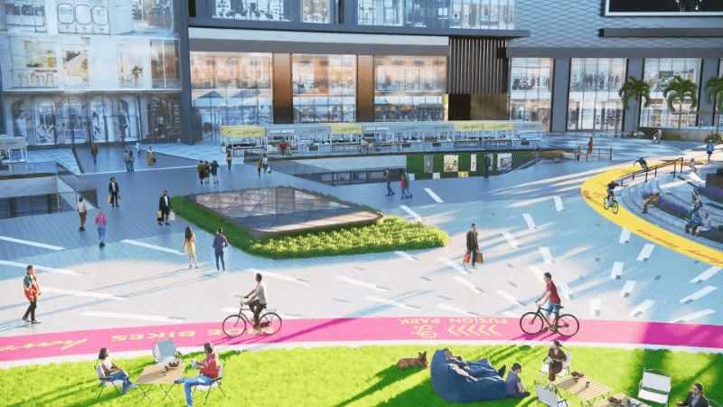 当中,最大亮点必然是位于北广场、占地3万平方米的户外广场。 当中,最大亮点必然是位于北广场、占地3万平方米的户外广场。