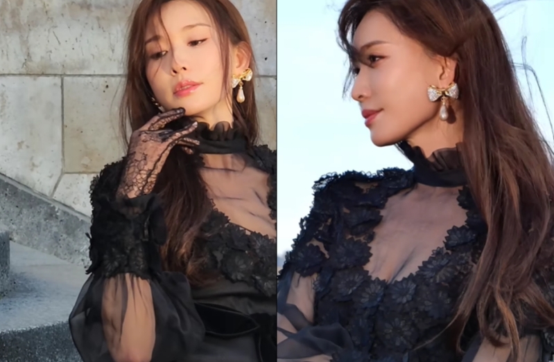 林志玲公开巴黎30秒片,黑纱透视洋装50岁身材全看光 林志玲公开巴黎30秒片,黑纱透视洋装50岁身材全看光