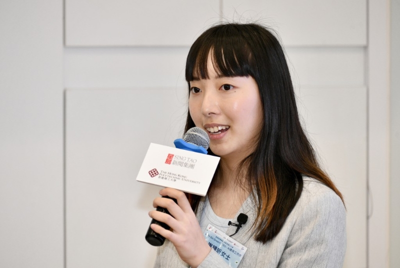 谢颖昕指出,若要减少对堆填区的依赖,提高废弃物回收率是关键。 谢颖昕指出,若要减少对堆填区的依赖,提高废弃物回收率是关键。