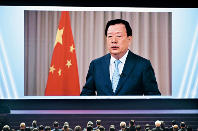 中央港澳办主任夏宝龙日前在「全民国家安全教育日」开幕典礼以视像形式发表讲话。 资料图片 中央港澳办主任夏宝龙日前在「全民国家安全教育日」开幕典礼以视像形式发表讲话。 资料图片