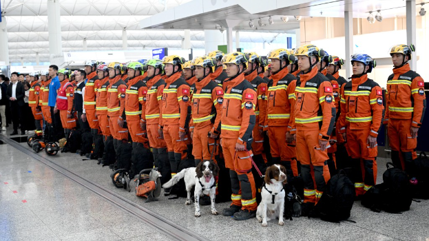 缅甸早前发生7点以上大地震,特区政府在事发后第二天派出了51人特区救援队到缅甸进行搜救工作。资料图片 缅甸早前发生7点以上大地震,特区政府在事发后第二天派出了51人特区救援队到缅甸进行搜救工作。资料图片