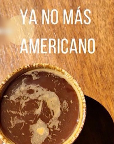 墨西哥一间咖啡店宣传片表明「再也没有美式咖啡」。 墨西哥一间咖啡店宣传片表明「再也没有美式咖啡」。