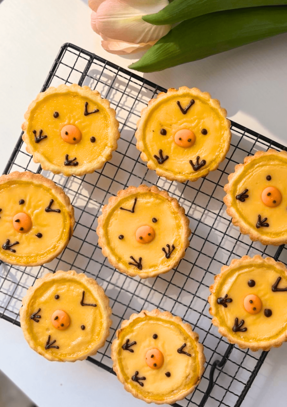 可爱小鸡蛋挞共可制作6件成品,小厨师会进行鸡蛋实验,并亲手制作曲奇面团。(图片来源:受访者提供) 可爱小鸡蛋挞共可制作6件成品,小厨师会进行鸡蛋实验,并亲手制作曲奇面团。(图片来源:受访者提供)