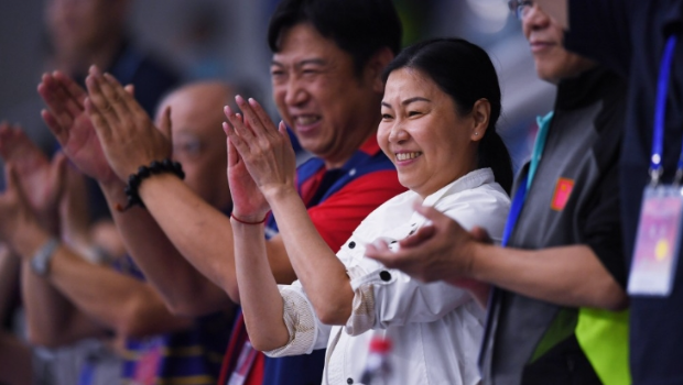 周继红执掌中国跳水队27年。 新华社 周继红执掌中国跳水队27年。 新华社